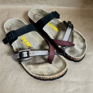 Viking Sandals Tofino Toe Loop Cork Bed Sandal in Wandering Wine. EU 40